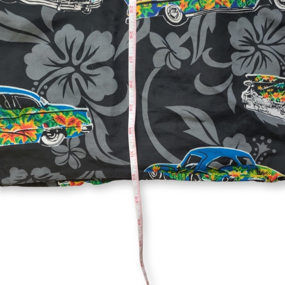 Koman Sport Hawaiian Shirt Men's XL Vintage 1950's Chevrolet Cars - Picture 2 of 7